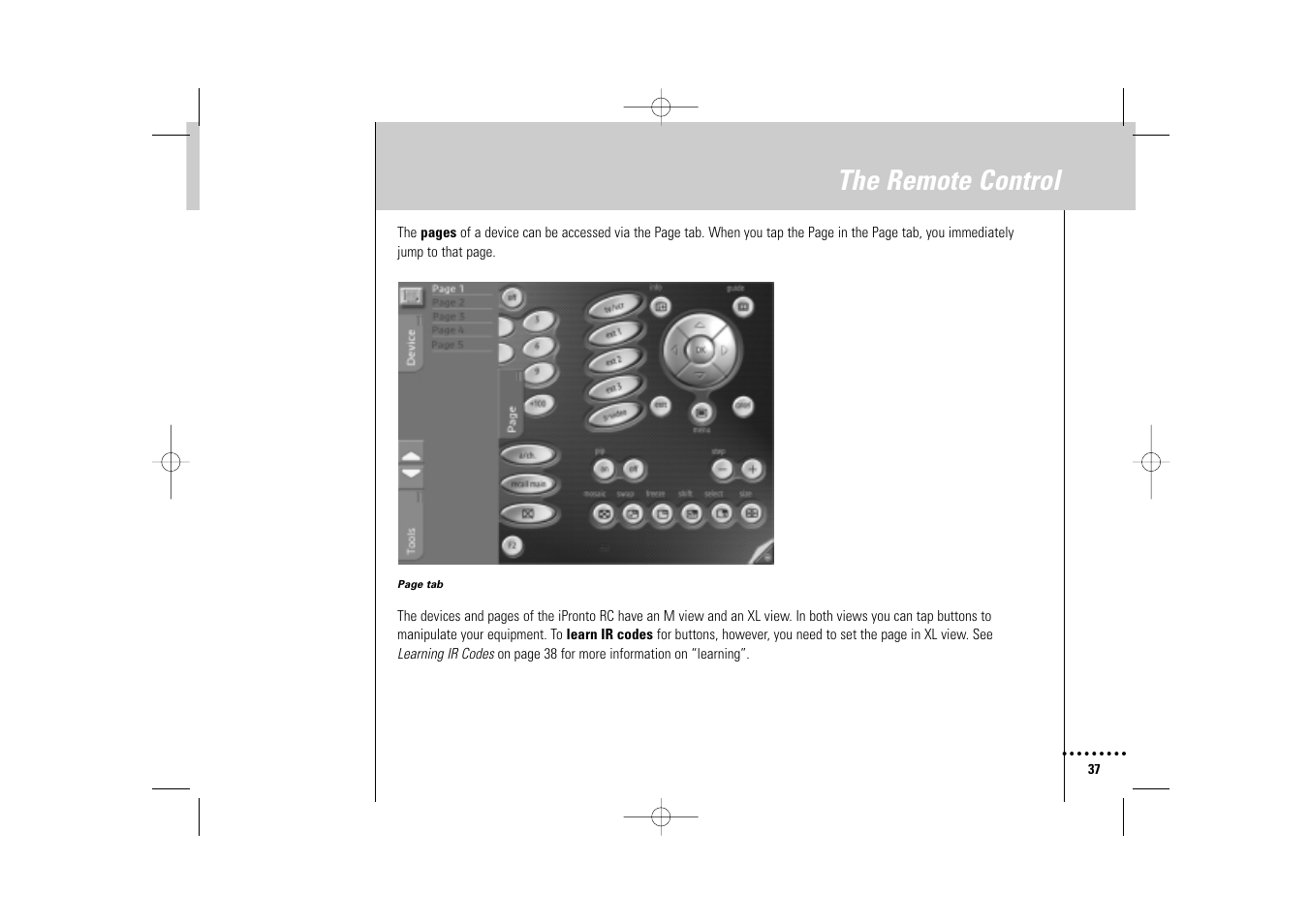 The remote control | Philips Wireless Equipment Box User Manual | Page 37 / 60