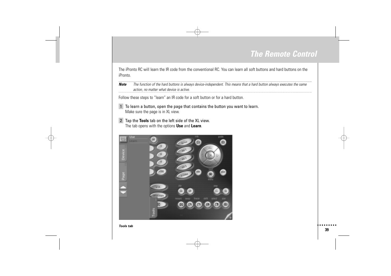 The remote control | Philips Wireless Equipment Box User Manual | Page 39 / 60