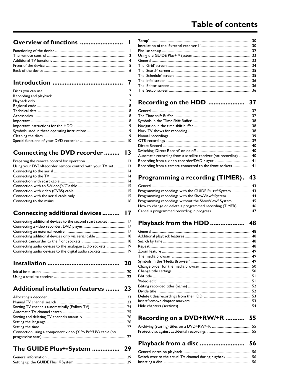 Philips HDRW 720/00-02 User Manual | 96 pages