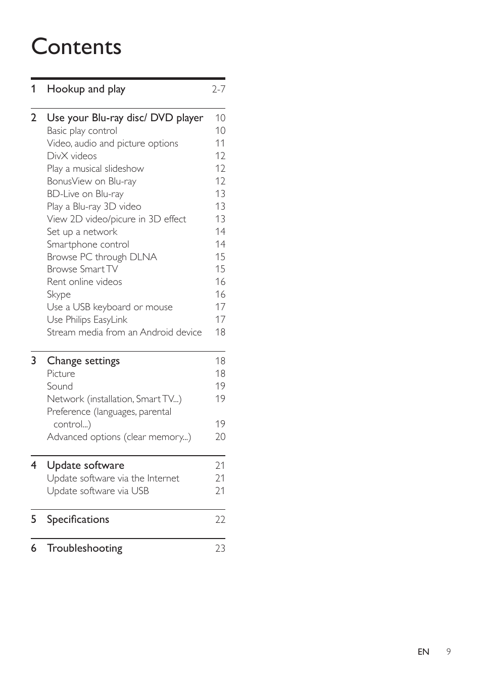 Philips BDP5500 User Manual | Page 9 / 30