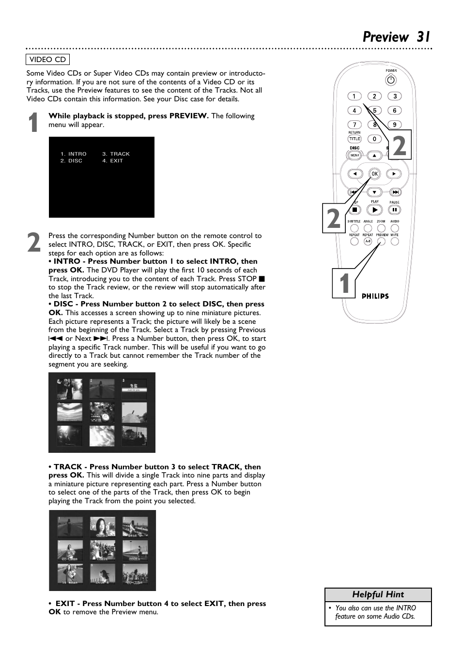 Preview 31 | Philips DVD624 User Manual | Page 31 / 48