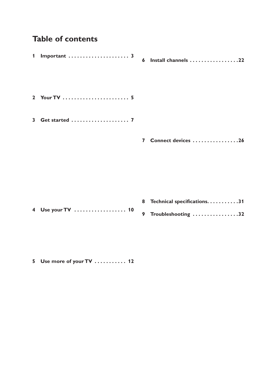 Philips 19PFL5403/60 User Manual | Page 3 / 38