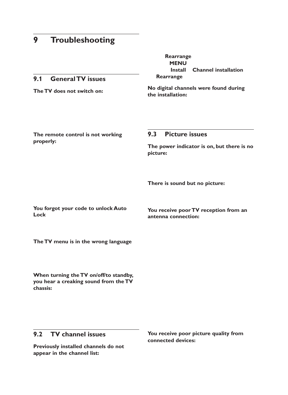 Troubleshooting 9 | Philips 19PFL5403/60 User Manual | Page 34 / 38