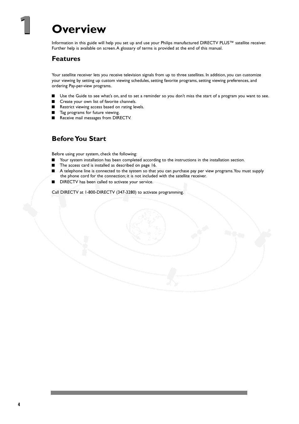 Overview | Philips DSX5250 User Manual | Page 8 / 42