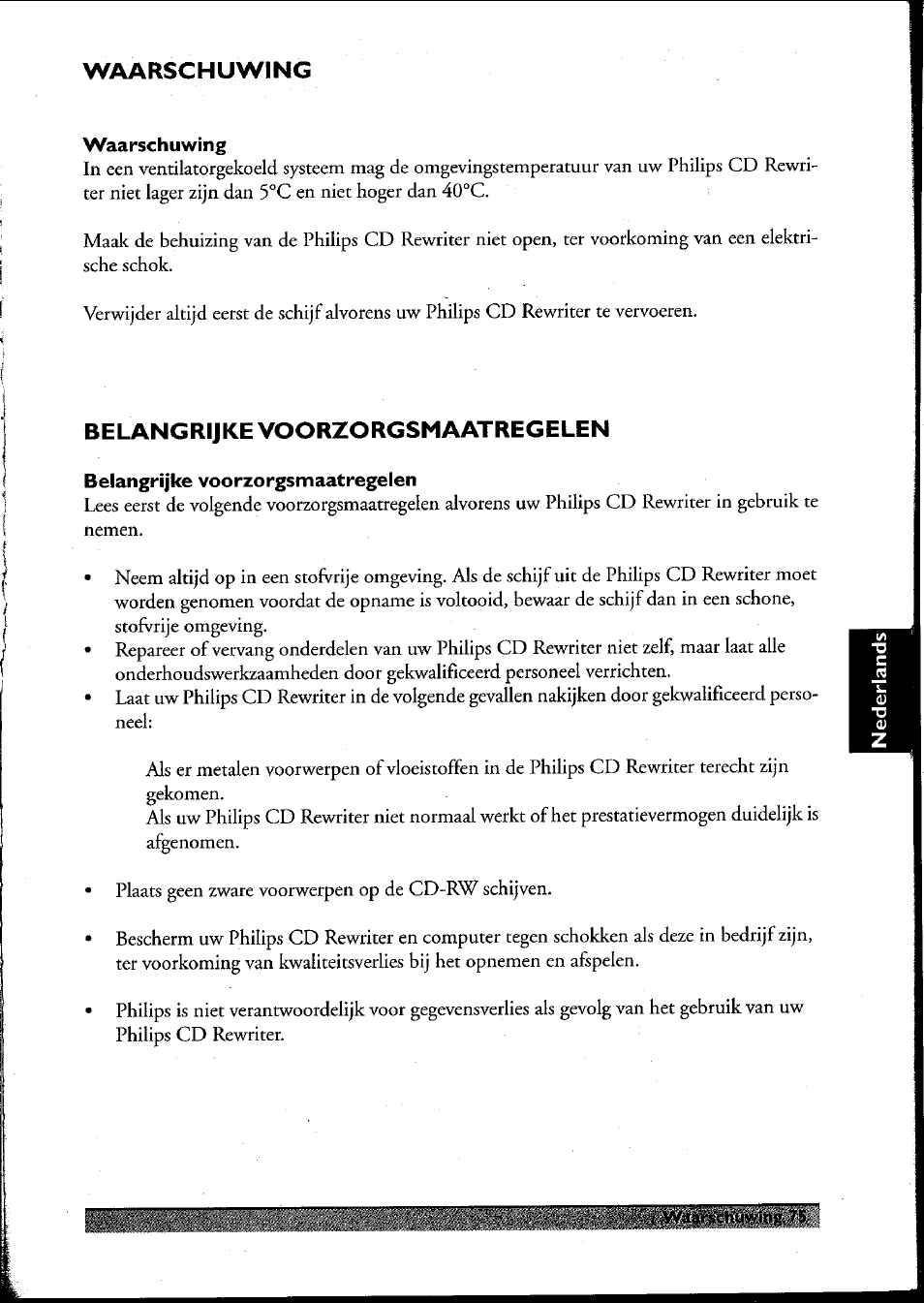 Philips PCRW404K/17 User Manual | Page 83 / 122