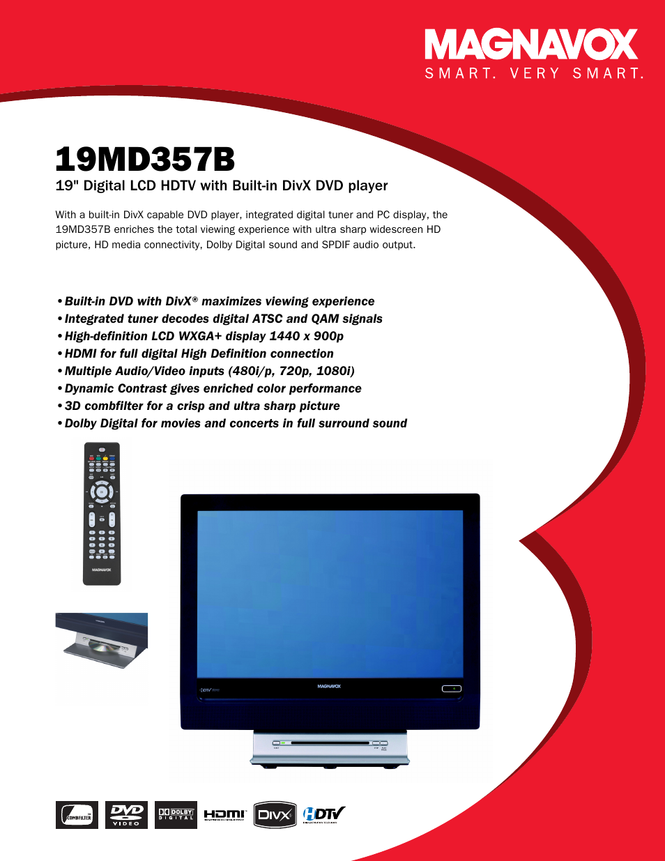 Philips Magnavox 19MD357B User Manual | 3 pages