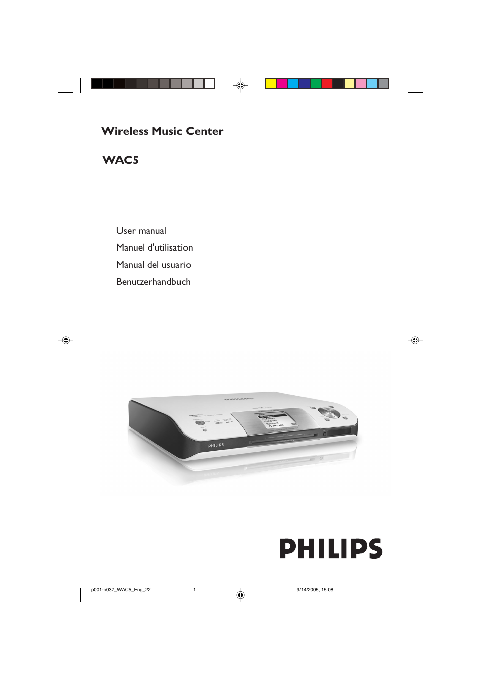 Philips WAC5 User Manual | 37 pages