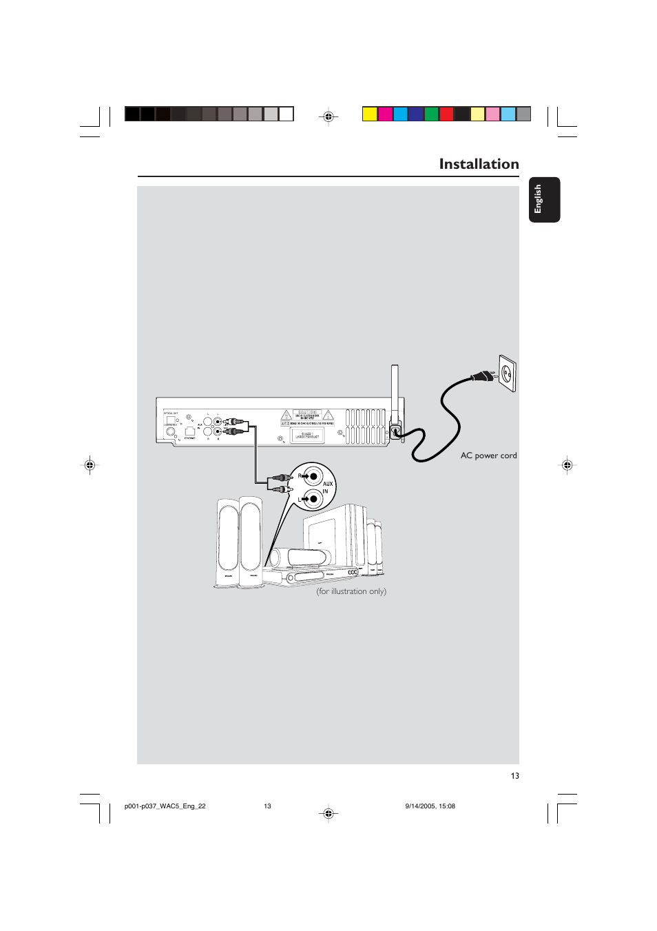 Installation | Philips WAC5 User Manual | Page 13 / 37