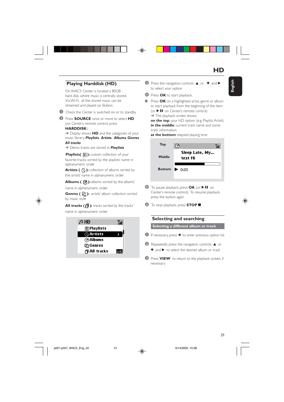 Philips WAC5 User Manual | Page 21 / 37
