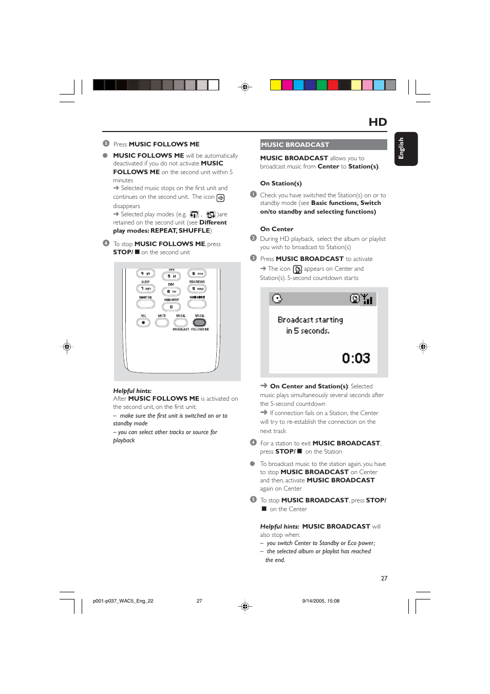Philips WAC5 User Manual | Page 27 / 37