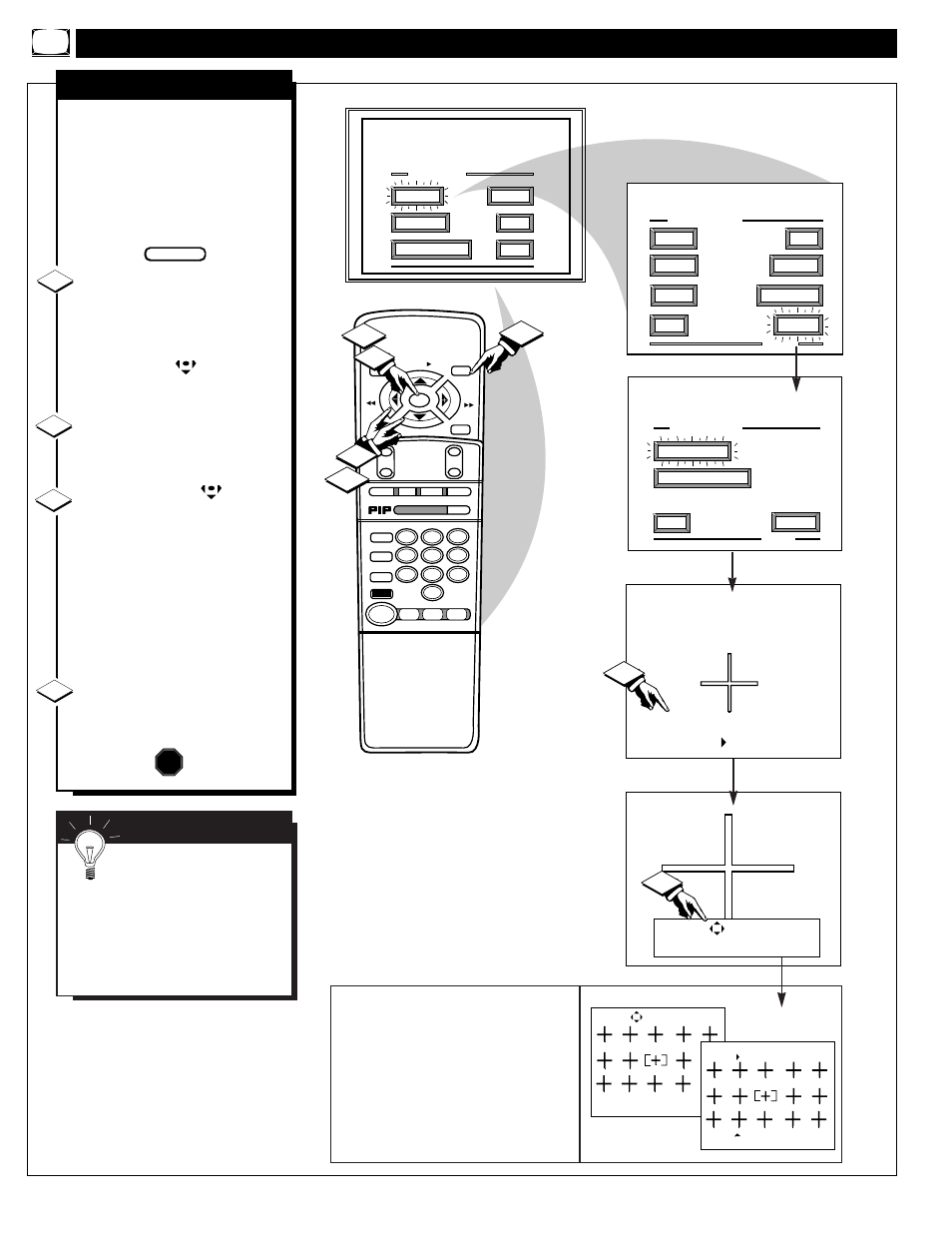 Icture, Ontrols, Continued | Red/blue convergence, Stop | Philips 9P5031C1 User Manual | Page 8 / 52