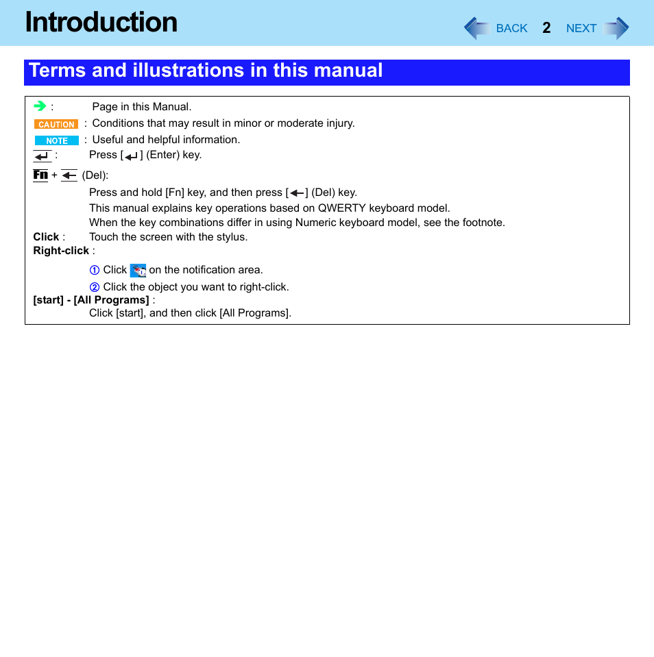 Introduction, Terms and illustrations in this manual | Philips CF-U1 User Manual | Page 2 / 85