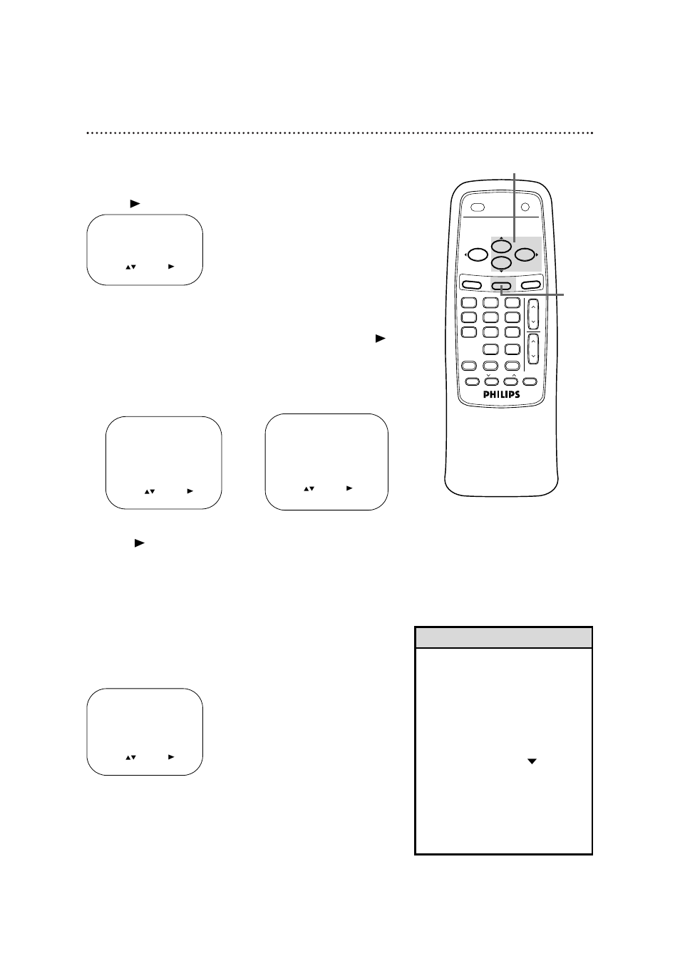 Smartlock (cont’d) 43, Helpful hints, Press the status/exit button | Example of specific ratings | Philips CCB 192AT User Manual | Page 43 / 60