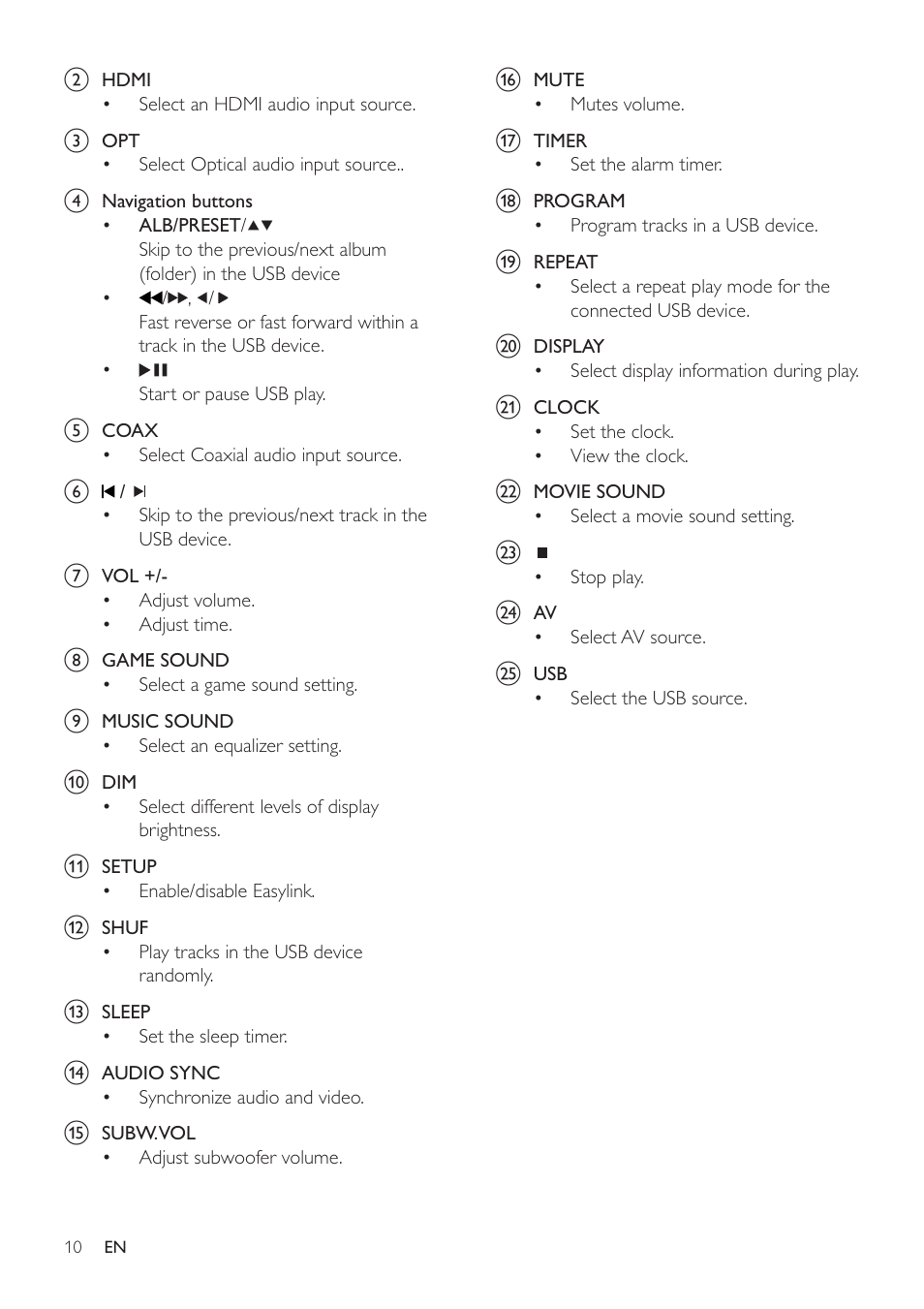 Philips HSB2313/12 User Manual | Page 9 / 25