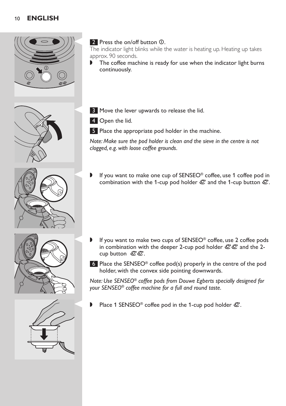 Philips HD7805 User Manual | Page 10 / 88