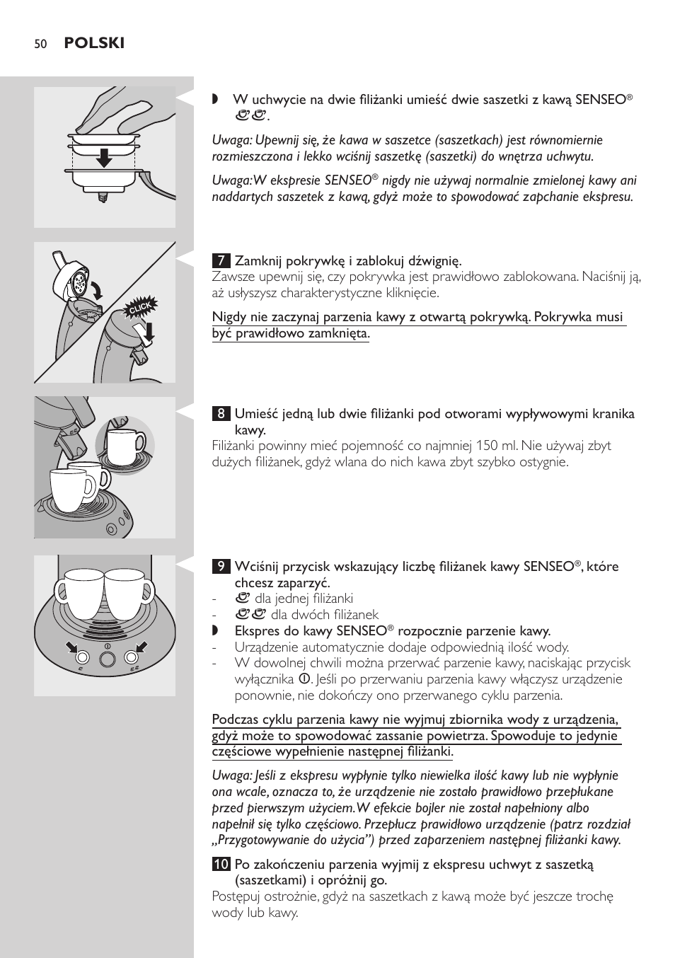 Philips HD7805 User Manual | Page 50 / 88