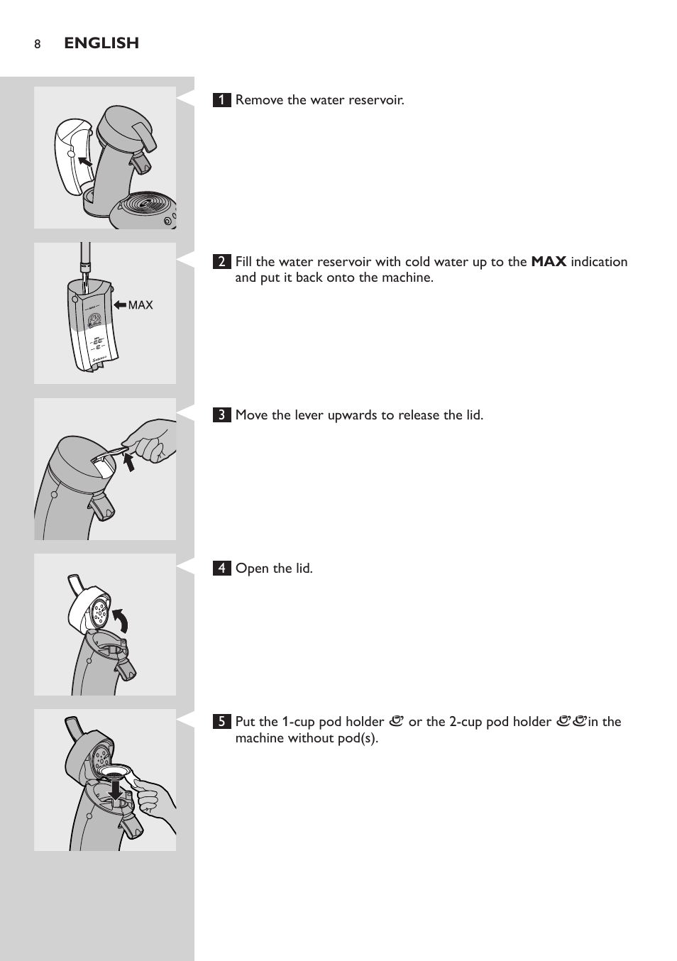 Philips HD7805 User Manual | Page 8 / 88