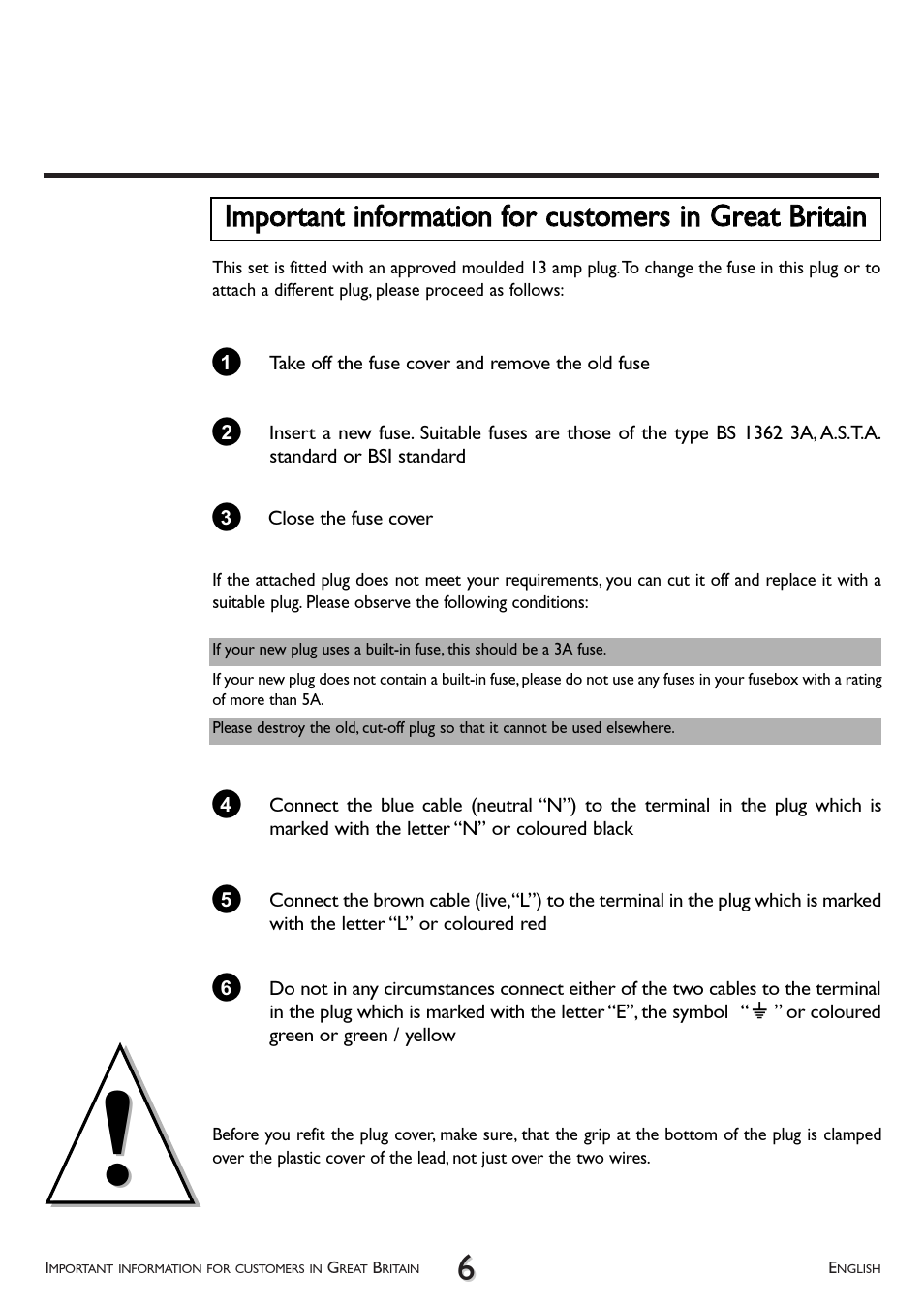 Philips VR 260/07 User Manual | Page 6 / 52