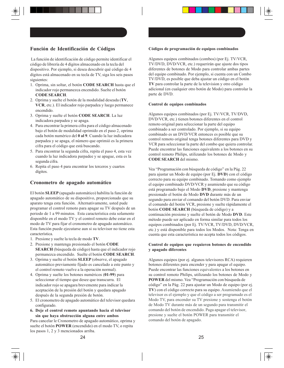 Preparación, cont | Philips SRU2040 User Manual | Page 13 / 17