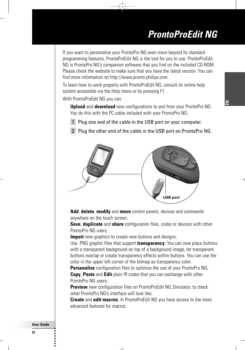 Prontoproedit ng | Philips TSU 7500 User Manual | Page 53 / 70