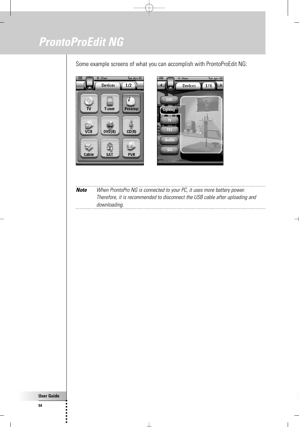 Prontoproedit ng | Philips TSU 7500 User Manual | Page 54 / 70