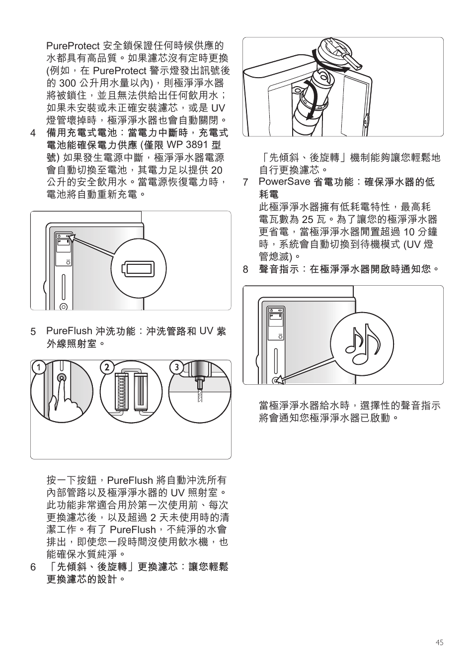 Philips WP3891 User Manual | Page 45 / 60