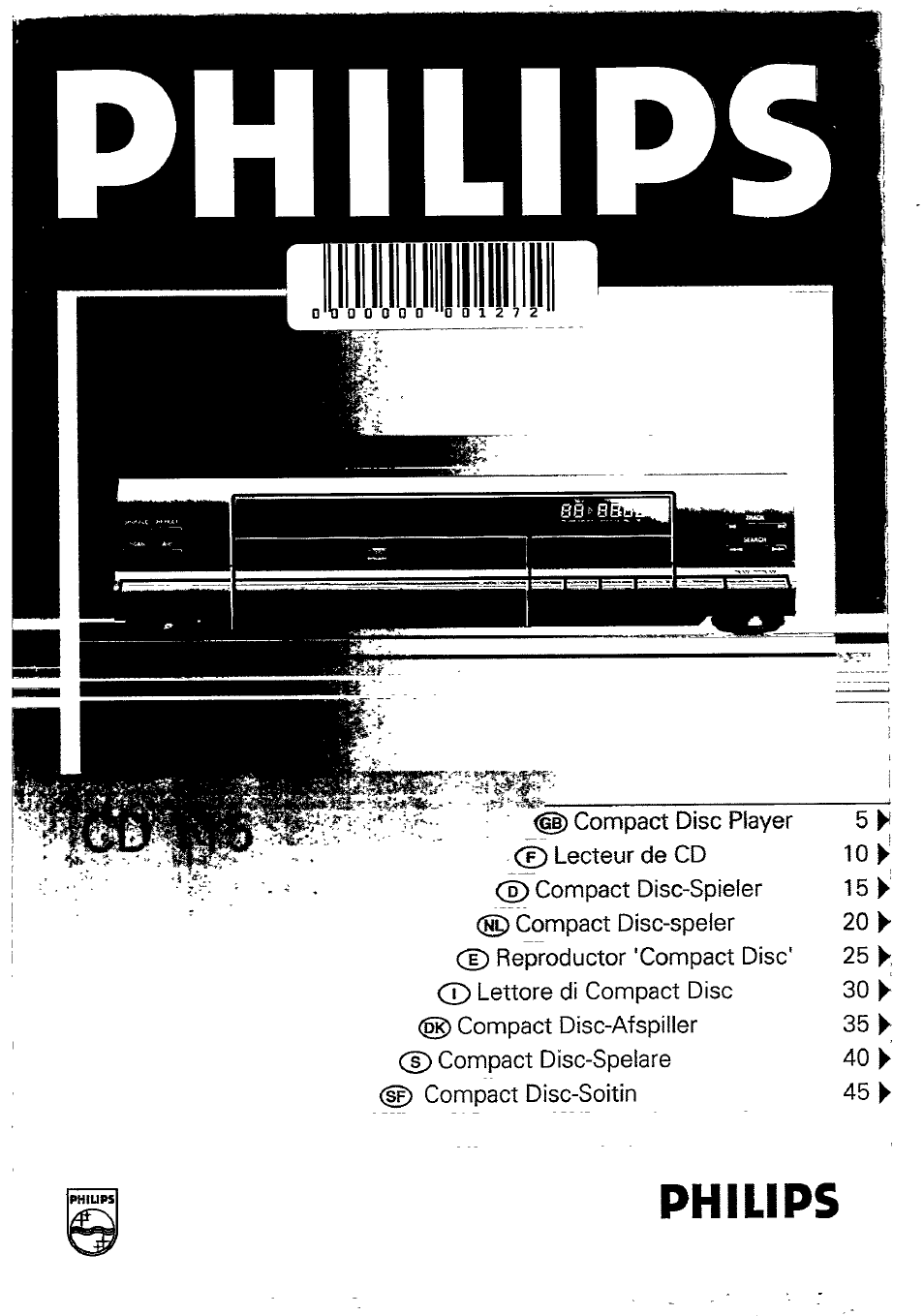 Philips CD 115 User Manual | 14 pages