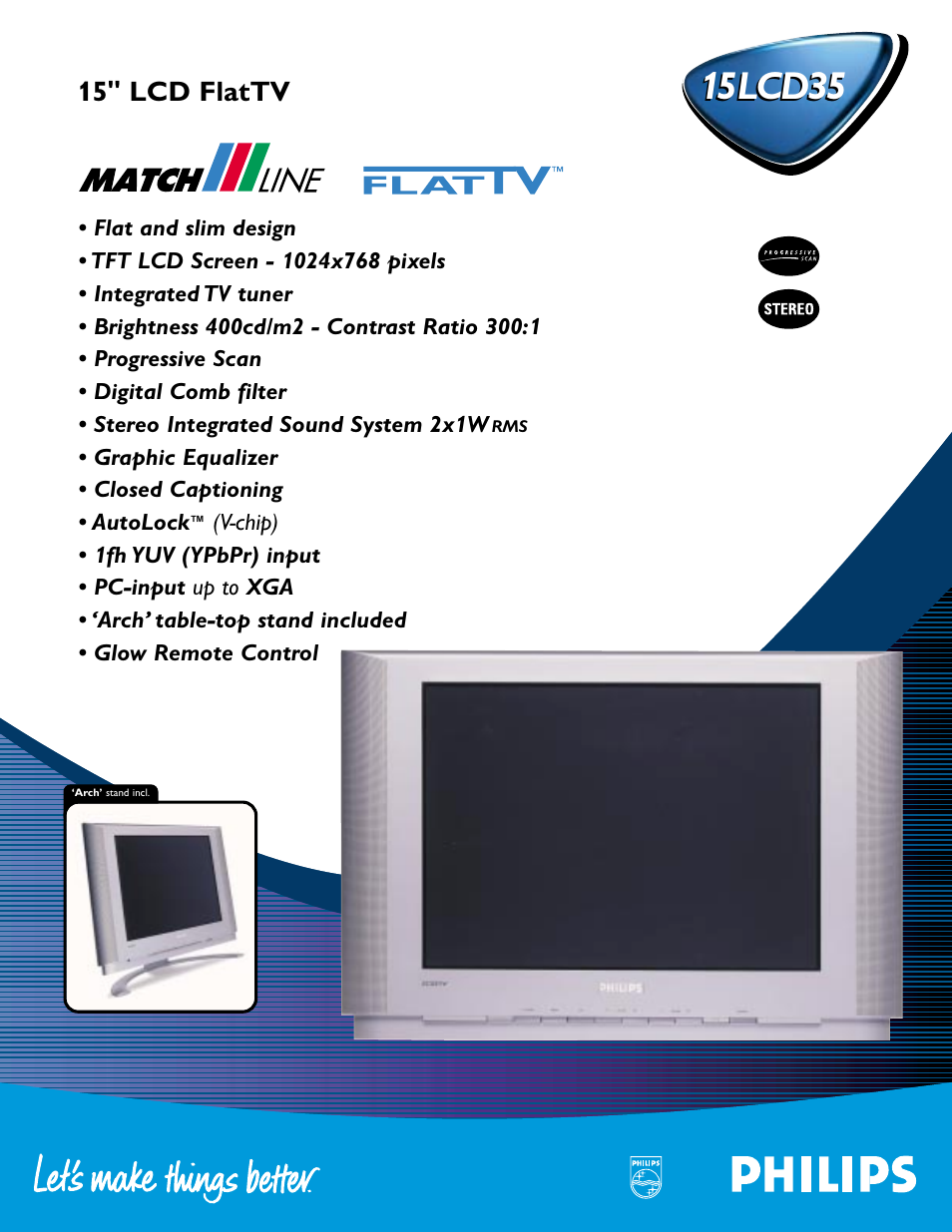 Philips 15LCD35 User Manual | 2 pages