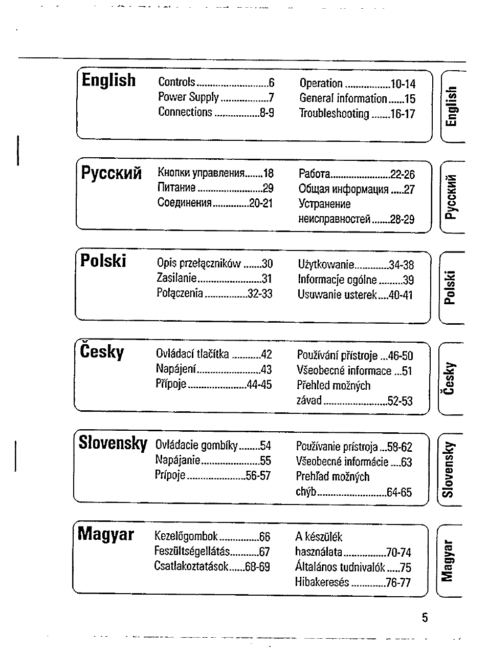 Philips AZ 7482 User Manual | Page 5 / 20