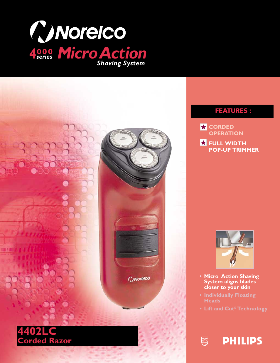 Philips 4402LC User Manual | 2 pages