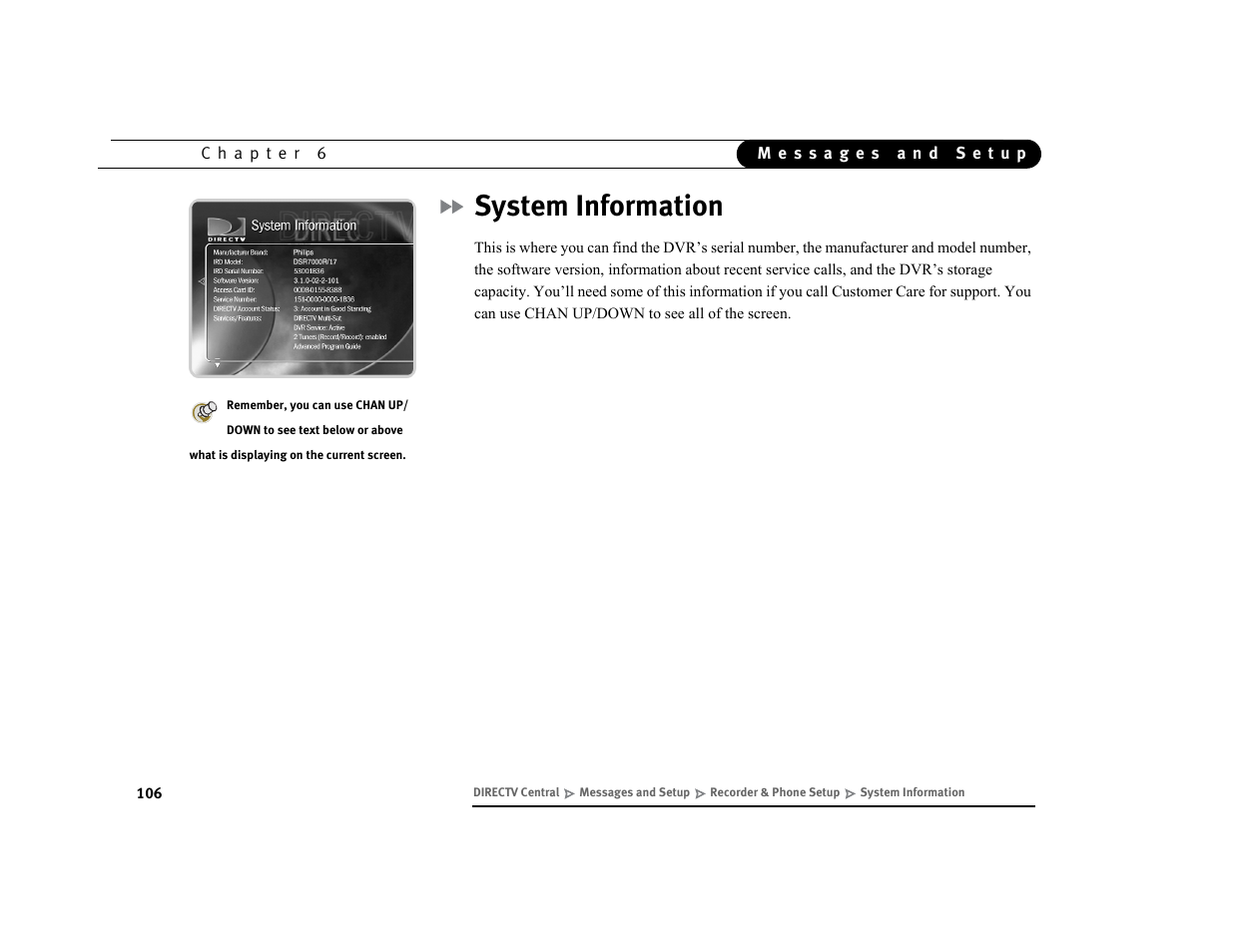 System information | Philips DSR7000R/17 User Manual | Page 117 / 176