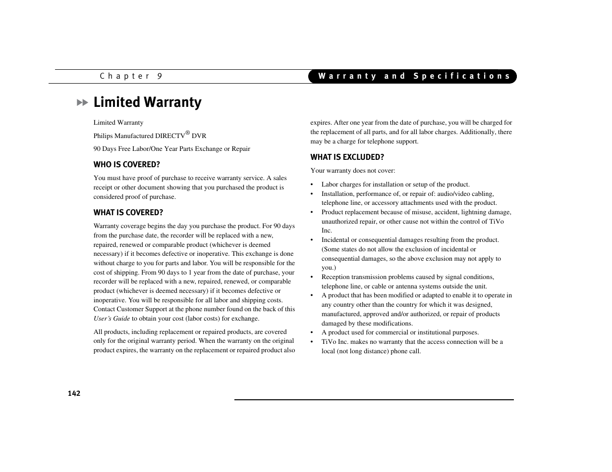 Limited warranty | Philips DSR7000R/17 User Manual | Page 153 / 176