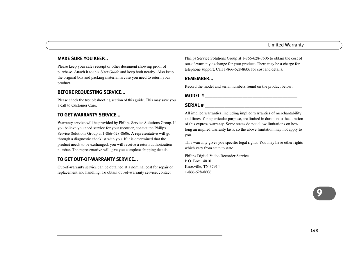 Philips DSR7000R/17 User Manual | Page 154 / 176