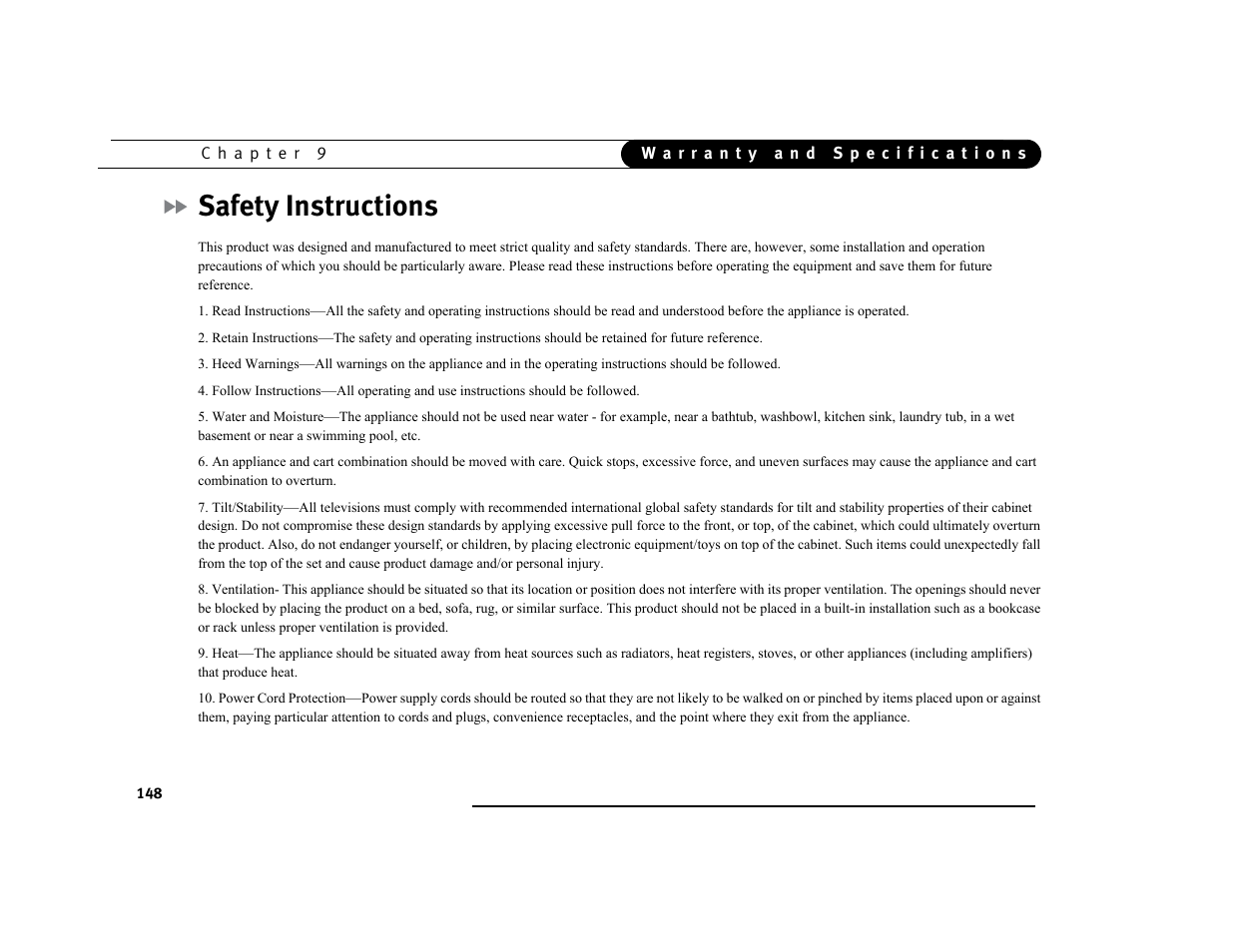 Safety instructions | Philips DSR7000R/17 User Manual | Page 159 / 176