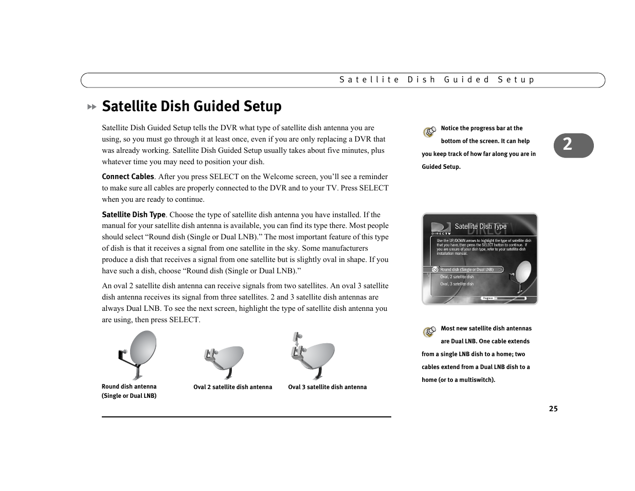 Satellite dish guided setup | Philips DSR7000R/17 User Manual | Page 36 / 176