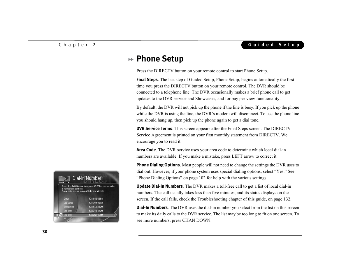 Phone setup | Philips DSR7000R/17 User Manual | Page 41 / 176