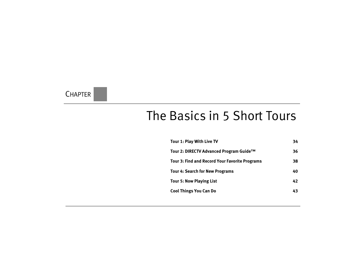 The basics in 5 short tours | Philips DSR7000R/17 User Manual | Page 44 / 176