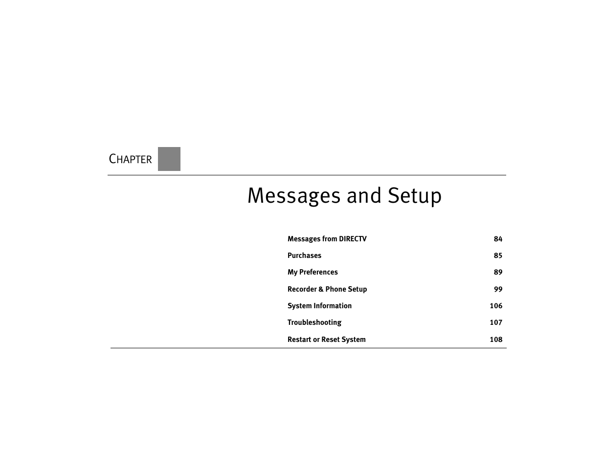 Messages and setup | Philips DSR7000R/17 User Manual | Page 94 / 176