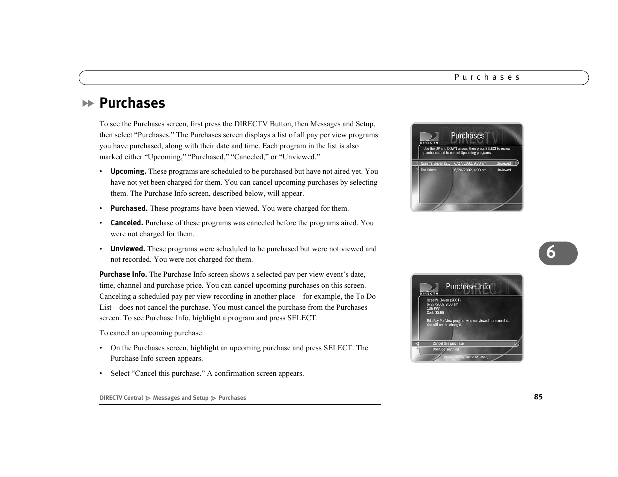 Purchases | Philips DSR7000R/17 User Manual | Page 96 / 176