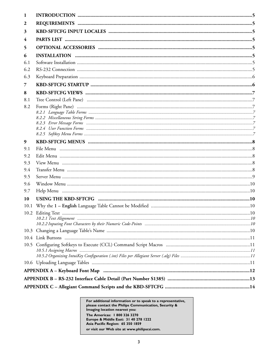 Philips KBD-SFTCFG User Manual | Page 3 / 16