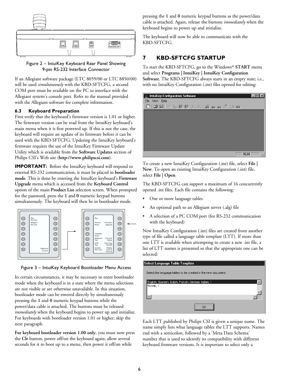 7kbd-sftcfg startup | Philips KBD-SFTCFG User Manual | Page 6 / 16