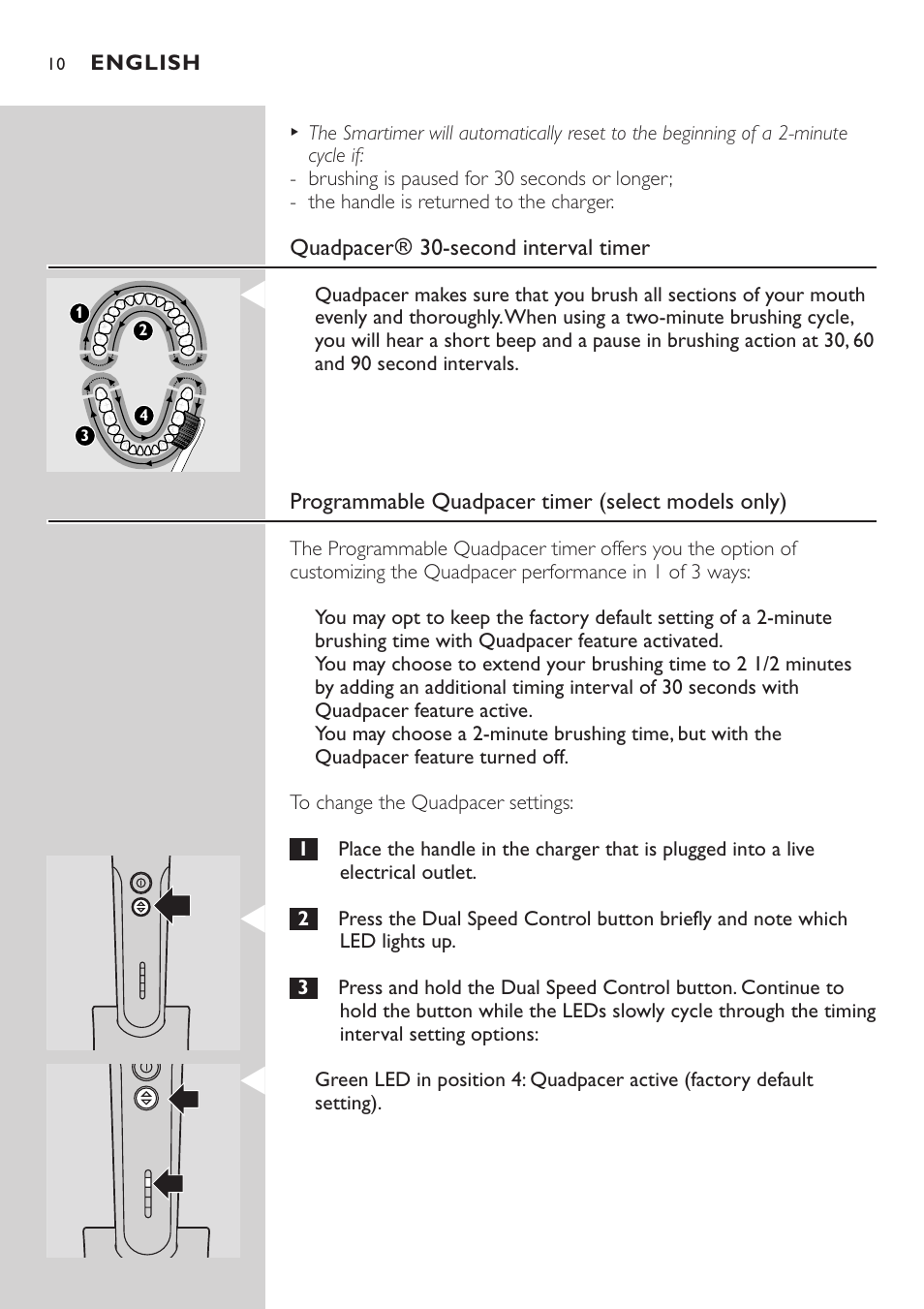 Philips Sonicare e7000 Series User Manual | Page 10 / 48