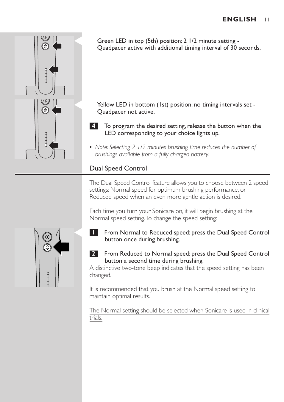 Philips Sonicare e7000 Series User Manual | Page 11 / 48