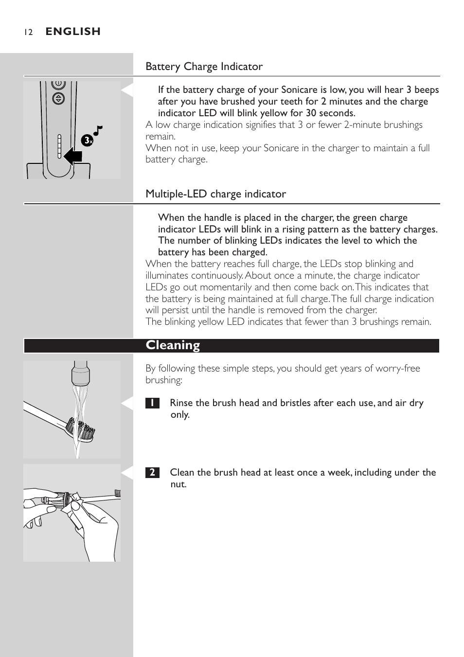 Philips Sonicare e7000 Series User Manual | Page 12 / 48