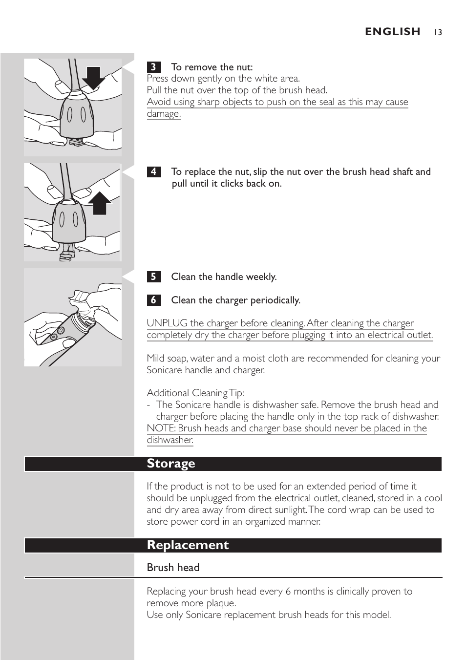 Philips Sonicare e7000 Series User Manual | Page 13 / 48