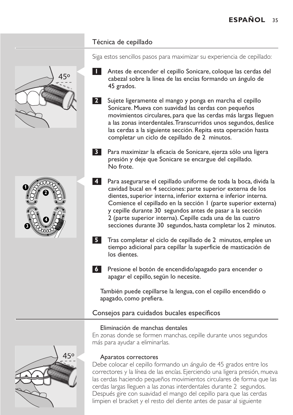 Philips Sonicare e7000 Series User Manual | Page 35 / 48