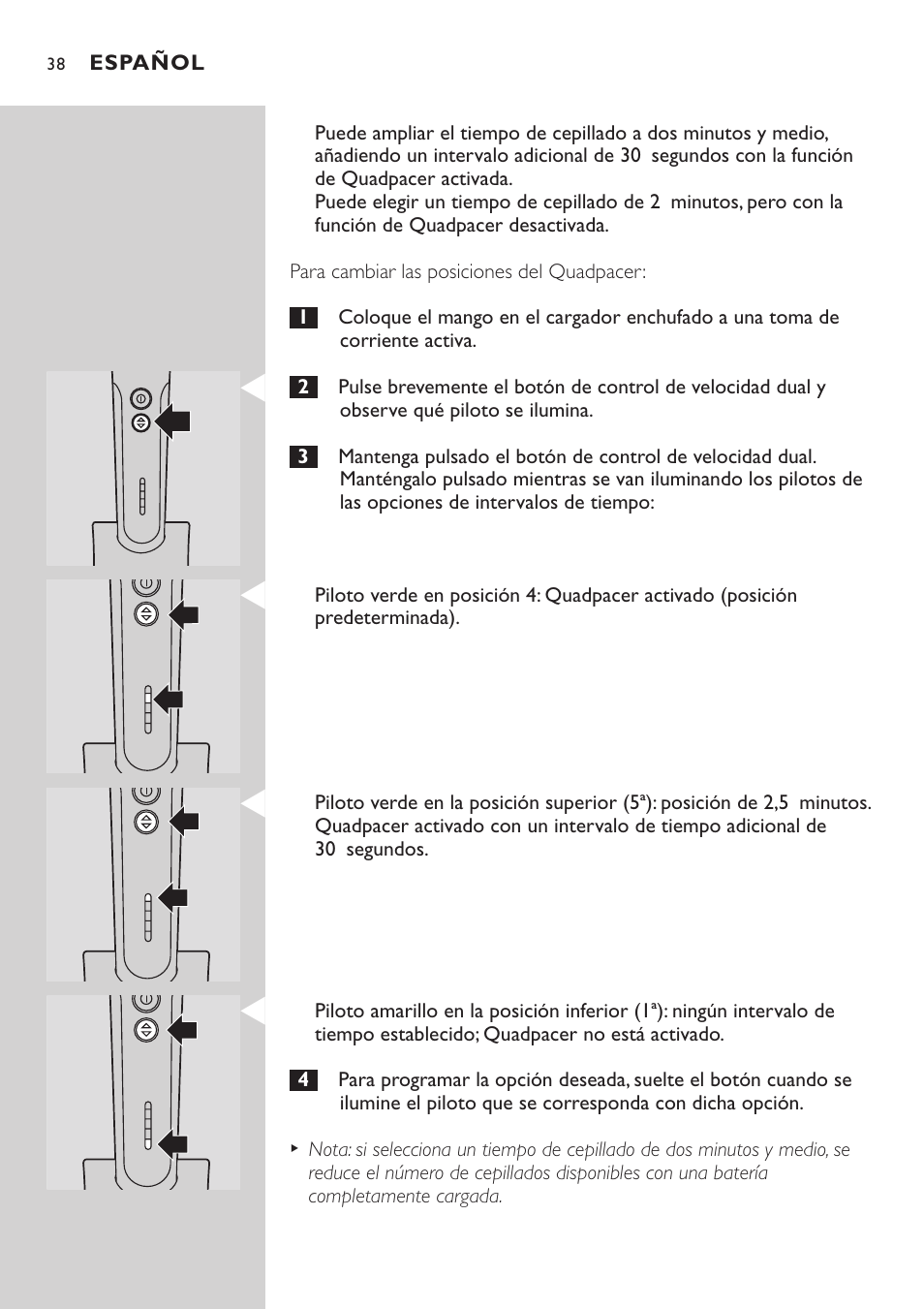 Philips Sonicare e7000 Series User Manual | Page 38 / 48