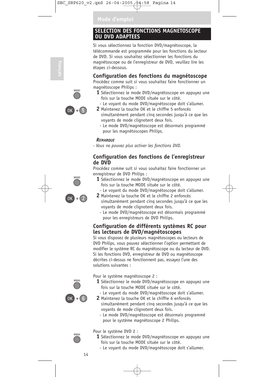 Philips SRP620 User Manual | Page 14 / 76
