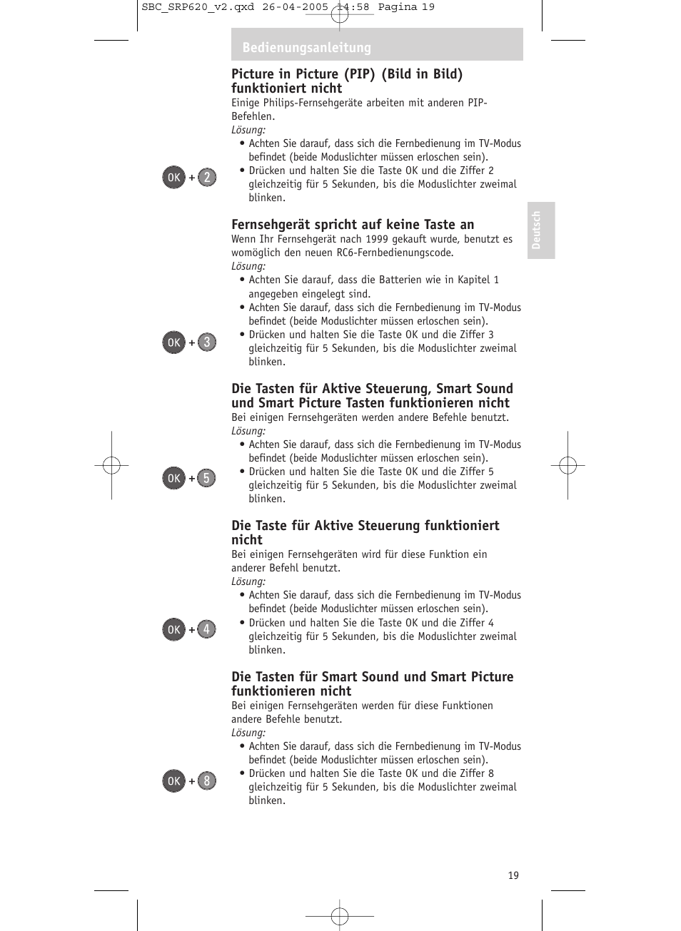 Philips SRP620 User Manual | Page 19 / 76