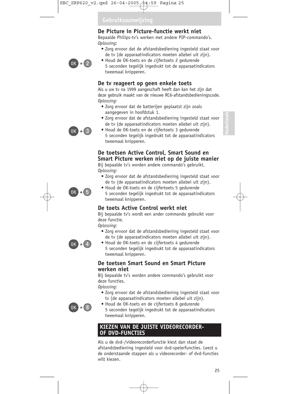 Philips SRP620 User Manual | Page 25 / 76